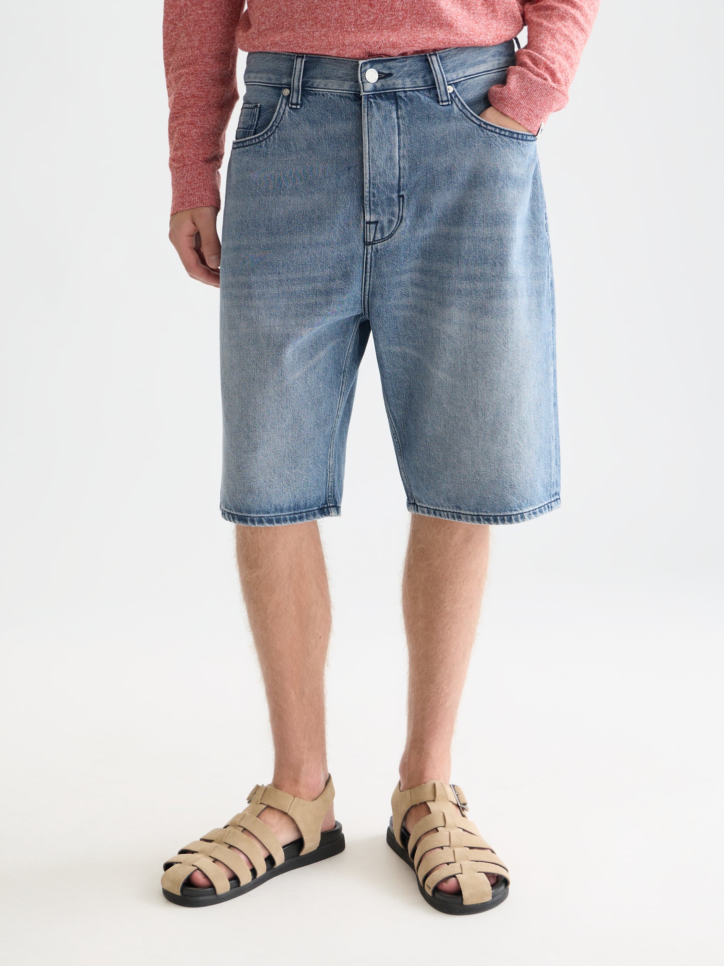White Smoke ג׳ינס קצר לגברים The Pitch SCOTCH & SODA