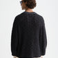 Black סוודר פולאובר לגברים V-Neck Cable SCOTCH & SODA
