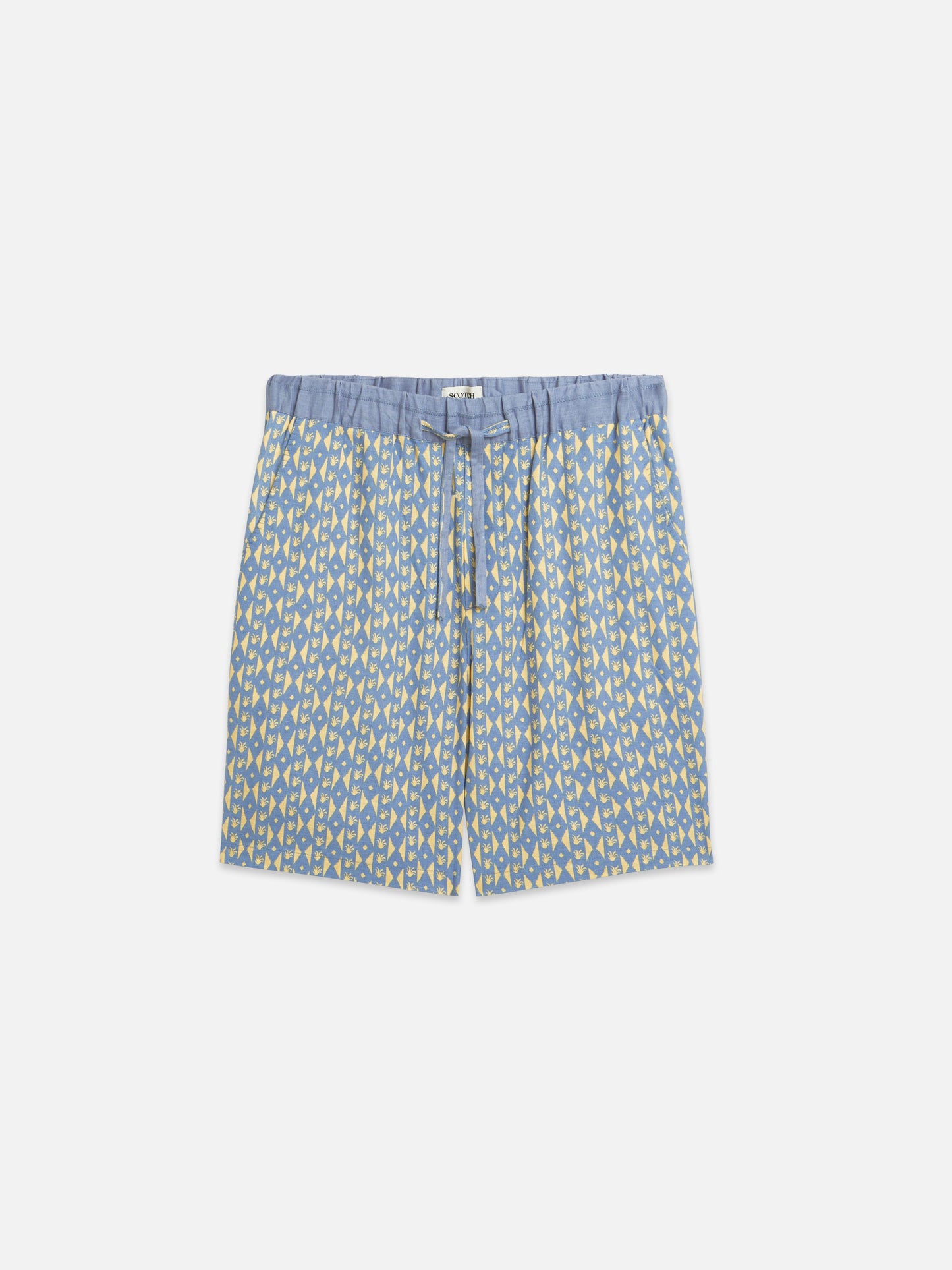 Dark Gray מכנסיים קצרים לגברים Fave Printed Linen SCOTCH & SODA
