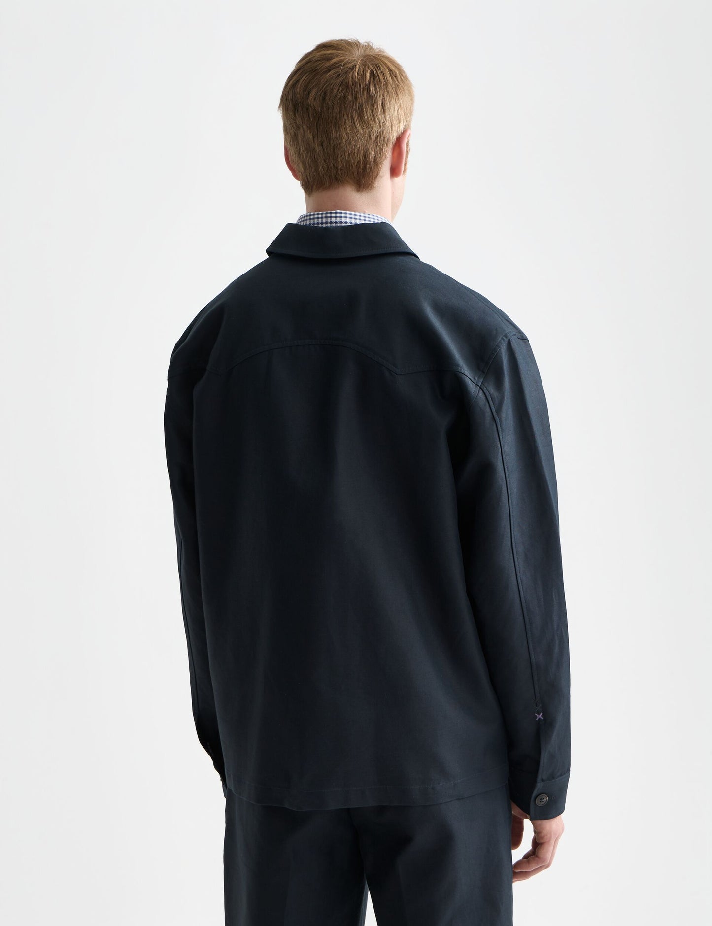 Black COTTON-BLEND TWILL RELAXED-FIT OVERSHIRT ג'קט SCOTCH & SODA
