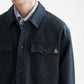 Black COTTON-BLEND TWILL RELAXED-FIT OVERSHIRT ג'קט SCOTCH & SODA