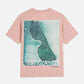 White Smoke טי שירט Basquiat לגברים עם הדפס קדמי ואחורי SCOTCH & SODA