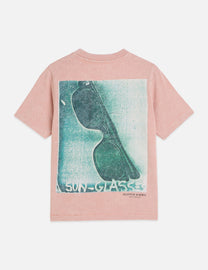 White Smoke טי שירט Basquiat לגברים עם הדפס קדמי ואחורי SCOTCH & SODA