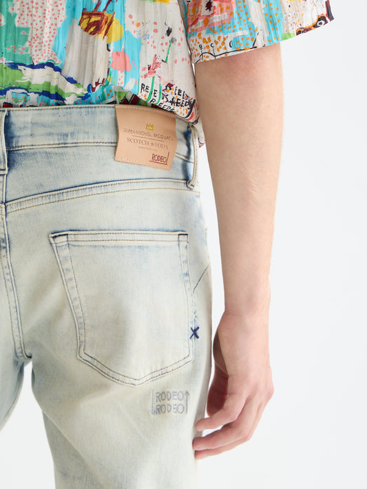 White Smoke ג׳ינס ישר לגברים Scotch & Soda x Basquiat - The Zee SCOTCH & SODA