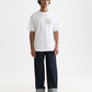 White Smoke FRONT AND BACK ARTWORK RELAXED-FIT T-SHIRT טי שירט קצרה SCOTCH & SODA