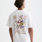 Lavender FRONT AND BACK ARTWORK RELAXED-FIT T-SHIRT טי שירט קצרה SCOTCH & SODA