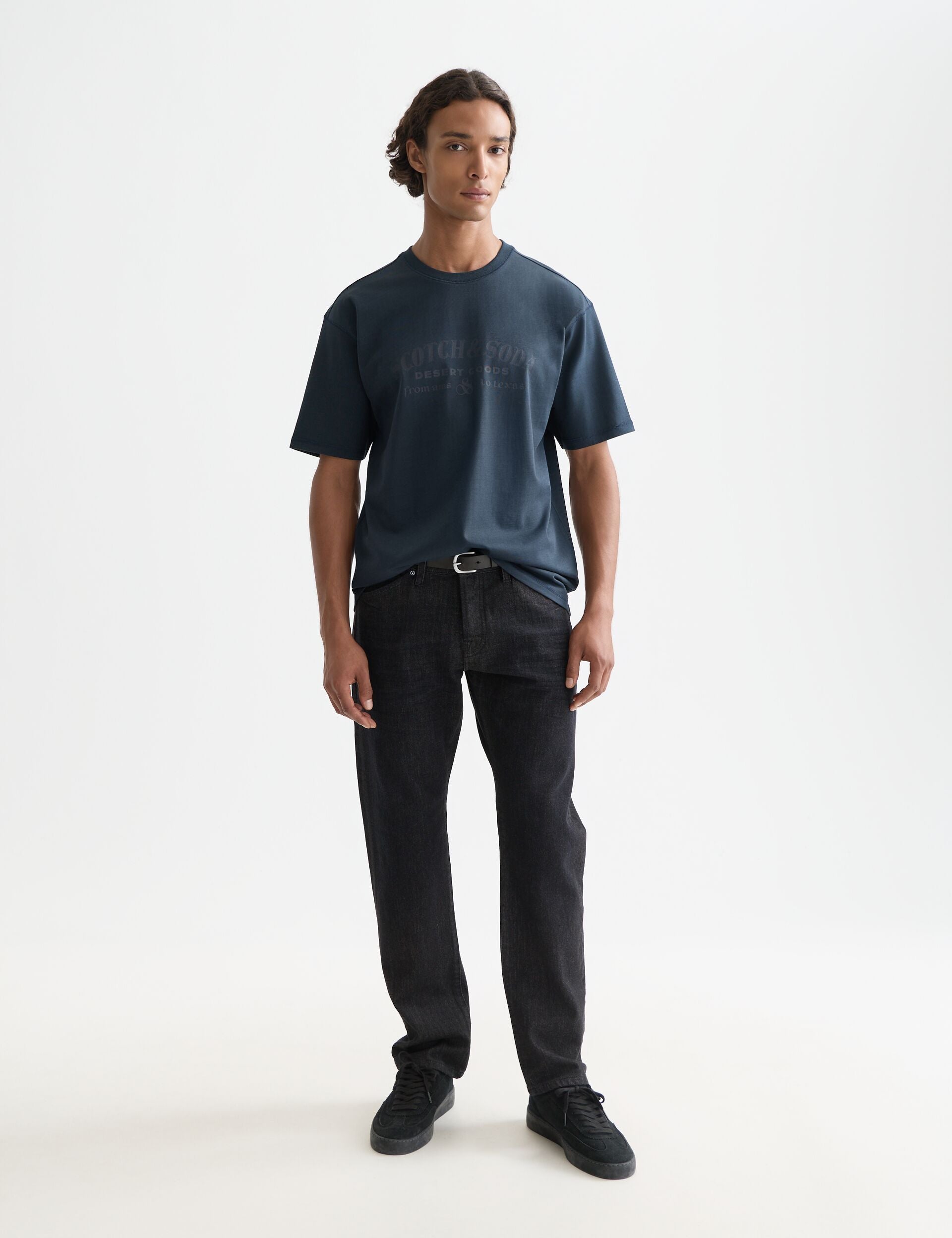 White Smoke טי שירט קצרה לגברים Front Artwork SCOTCH & SODA