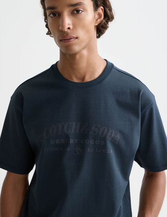 Lavender טי שירט קצרה לגברים Front Artwork SCOTCH & SODA