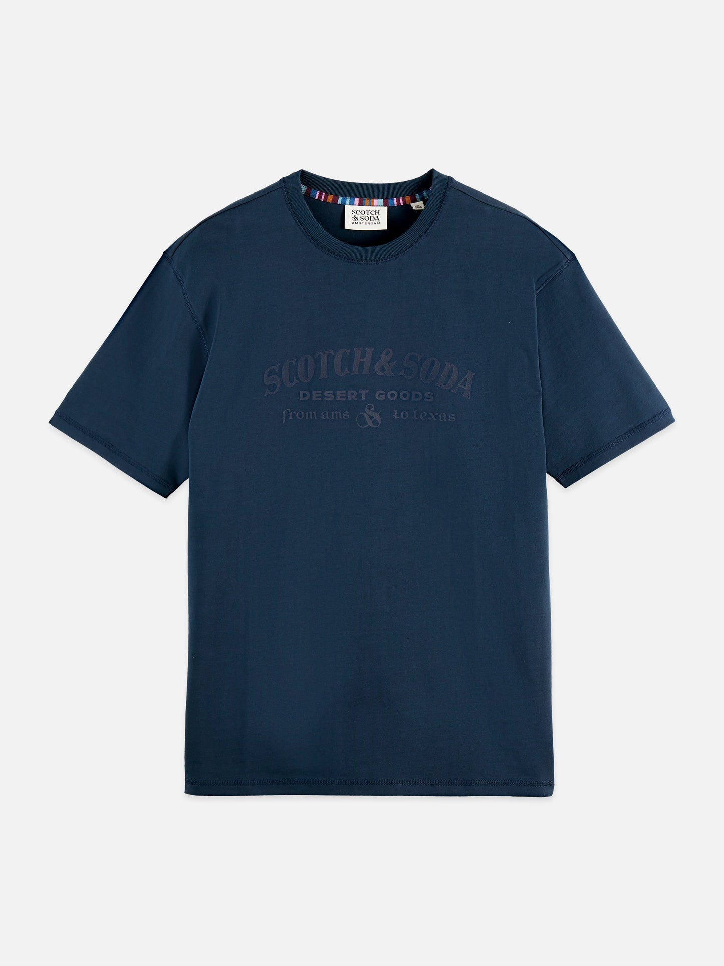 Dark Slate Gray טי שירט קצרה לגברים Front Artwork SCOTCH & SODA