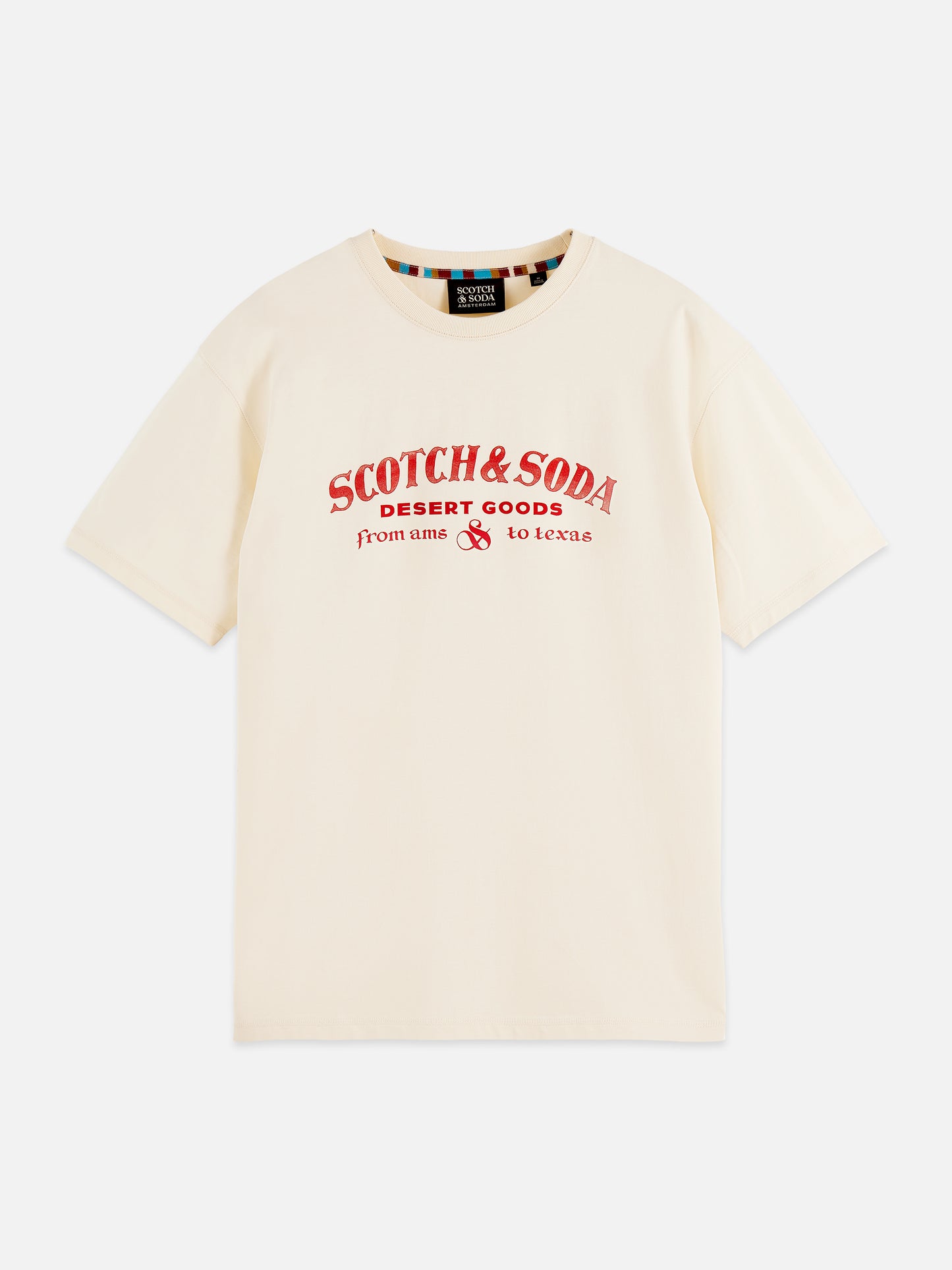 Antique White טי שירט לגברים Front Artwork SCOTCH & SODA
