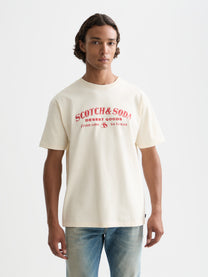 Lavender טי שירט לגברים Front Artwork SCOTCH & SODA