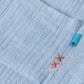 Light Steel Blue חולצה מכופתרת קצרה לילדים Cotton Chambray SCOTCH & SODA