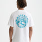 Lavender טי שירט לגברים עם הדפס קדמי ואחורי Basquiat SCOTCH & SODA