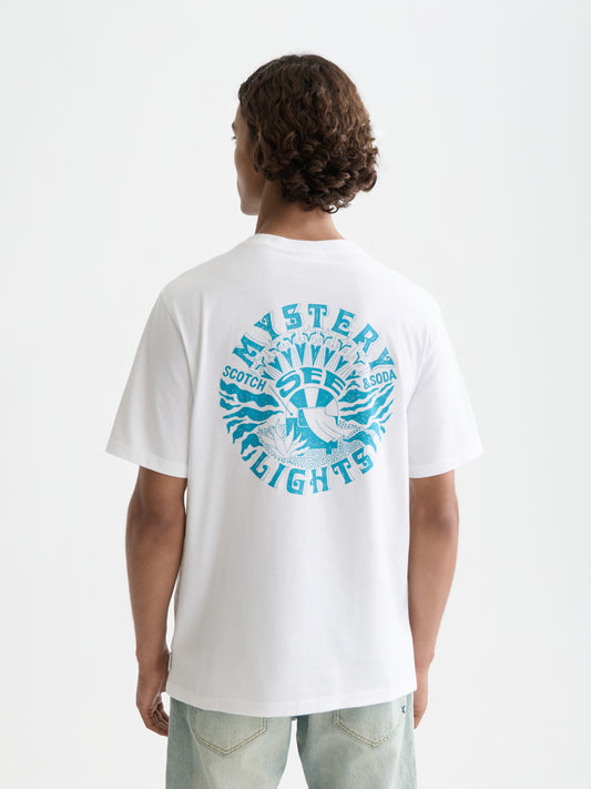 Lavender טי שירט קצרה לגברים Classic Logo SCOTCH & SODA