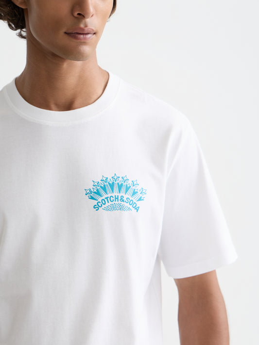 Lavender טי שירט קצרה לגברים Classic Logo SCOTCH & SODA