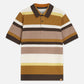 White Smoke פולו סריג פסים לגברים Structured Striped Knitted Polo SCOTCH & SODA