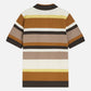 White Smoke פולו סריג פסים לגברים Structured Striped Knitted Polo SCOTCH & SODA
