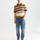 Lavender פולו סריג פסים לגברים Structured Striped Knitted Polo SCOTCH & SODA