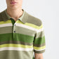 Alice Blue פולו סרוג לגברים עם טקסטורת פסים SCOTCH & SODA