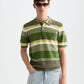 Lavender פולו סרוג לגברים עם טקסטורת פסים SCOTCH & SODA