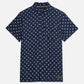 White Smoke חולצה מכופתרת קצרה לגברים Printed Linen SCOTCH & SODA