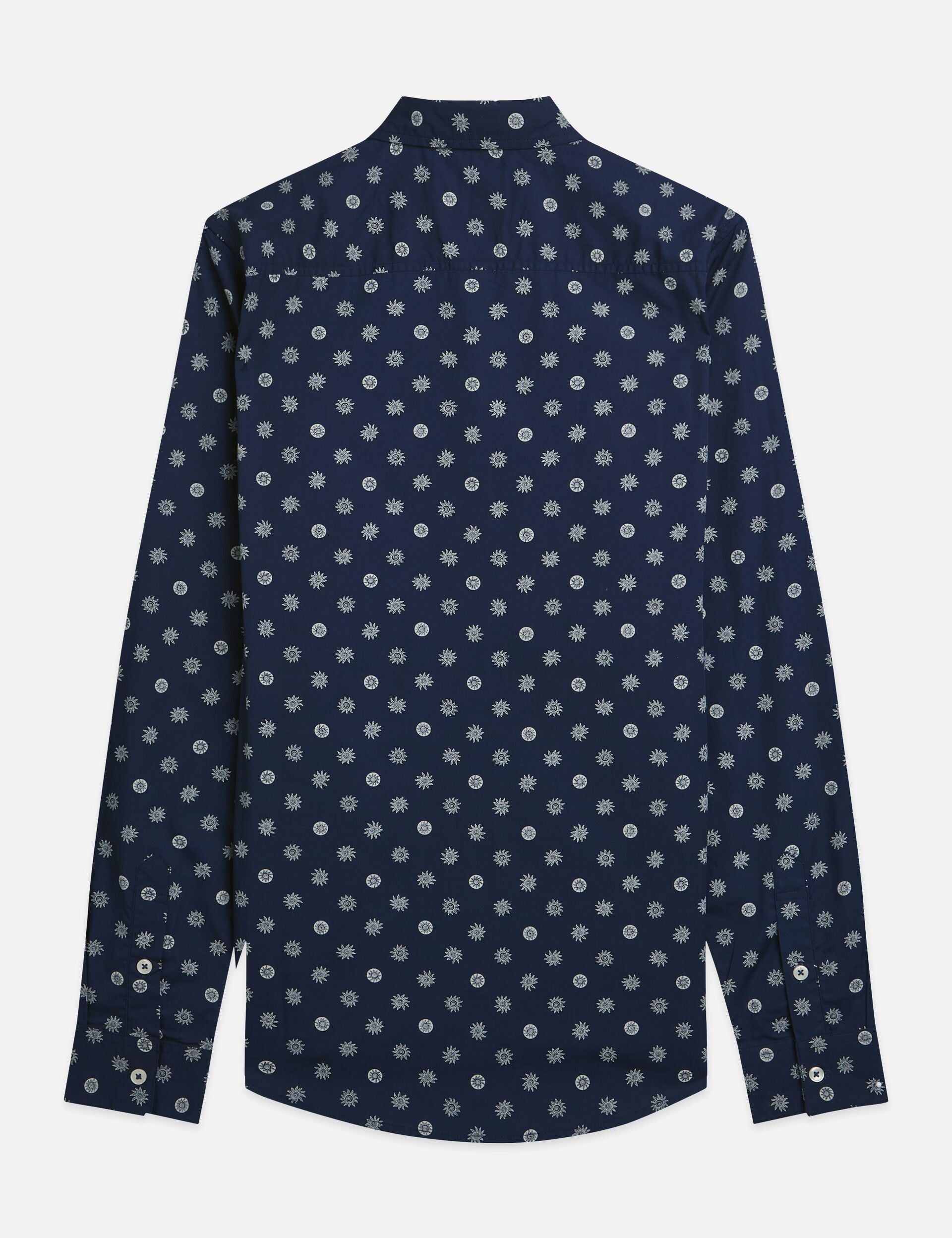 White Smoke חולצת מכופתרת ארוכה לגברים בגזרת Poplin SCOTCH & SODA