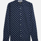 Dark Slate Gray חולצת מכופתרת ארוכה לגברים בגזרת Poplin SCOTCH & SODA