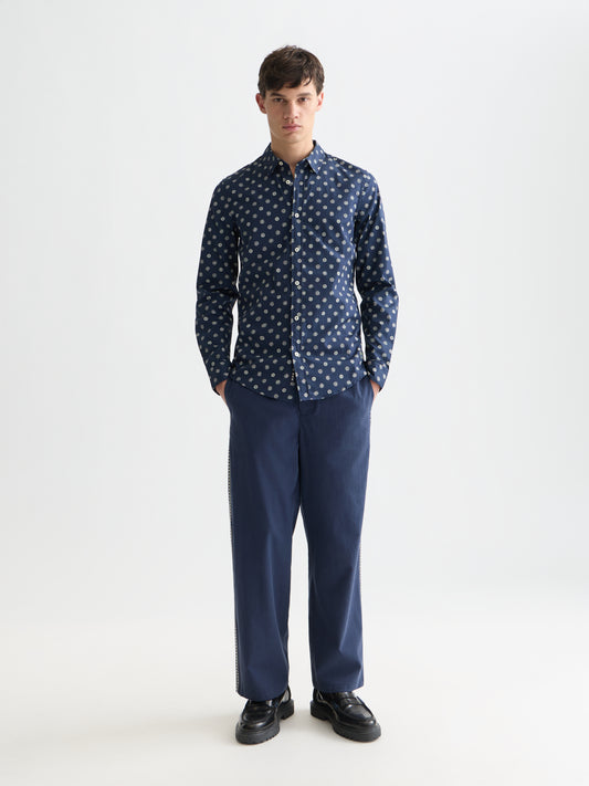 Lavender חולצה מכופתרת ארוכה לגברים Essential SCOTCH & SODA