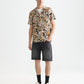 White Smoke חולצה מכופתרת קצרה לגברים Printed Viscose SCOTCH & SODA