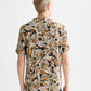 White Smoke חולצה מכופתרת קצרה לגברים Printed Viscose SCOTCH & SODA