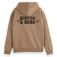 White Smoke FRONT AND BACK ARTWORK RELAXED-FIT ARTWORK קפוצ'ון SCOTCH & SODA