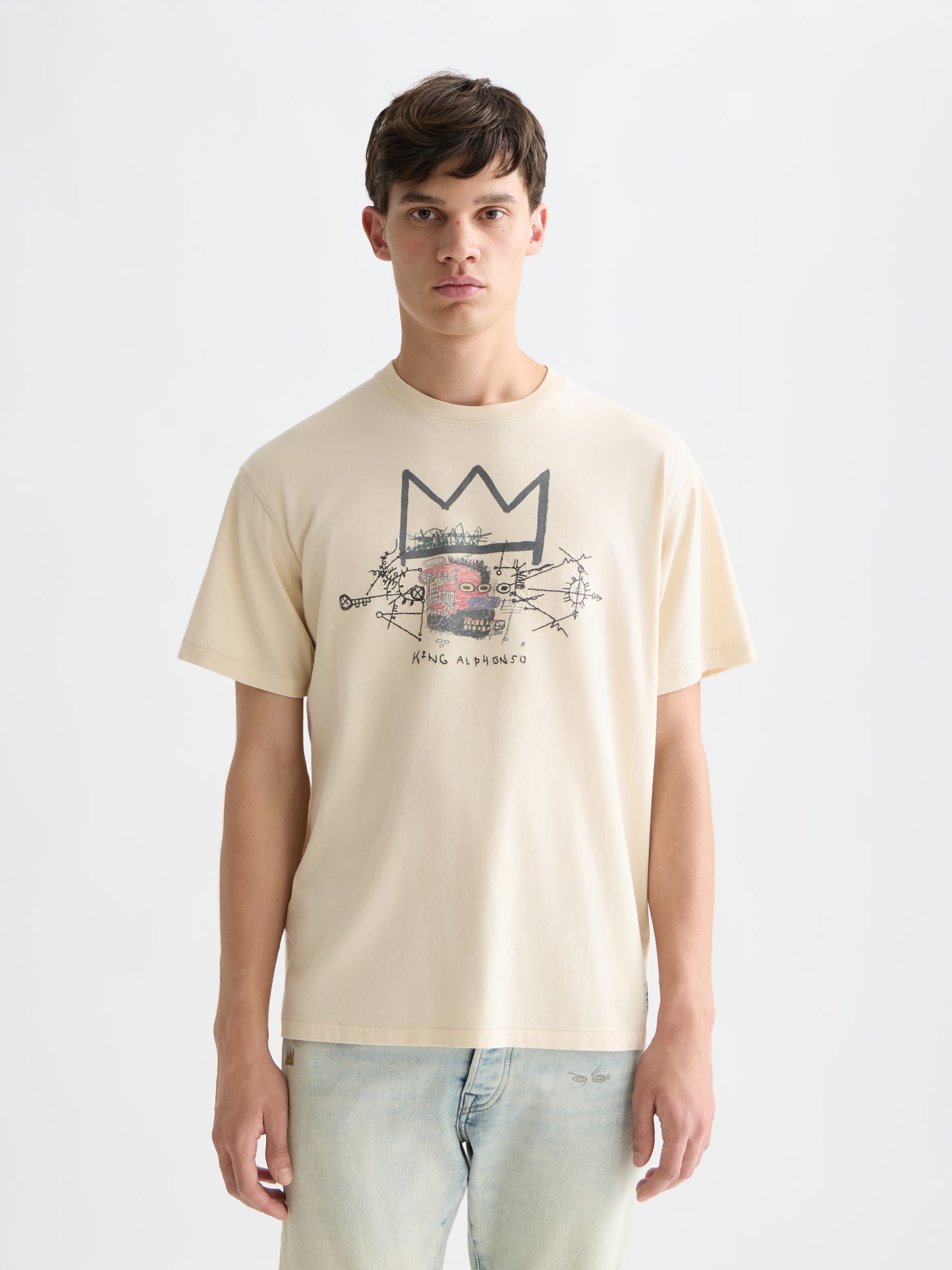 Lavender טי שירט קצרה לגברים Classic Logo SCOTCH & SODA