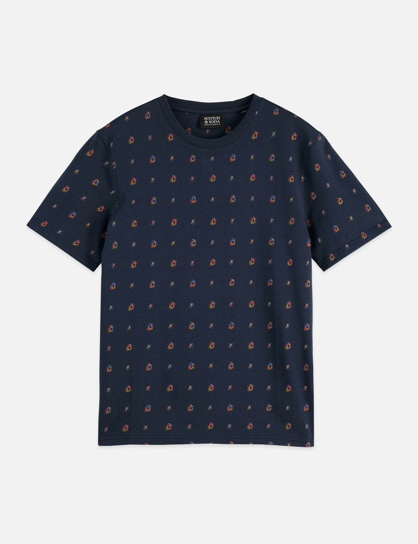 Dark Slate Gray טי שירט קצרה לגברים Classic Logo SCOTCH & SODA