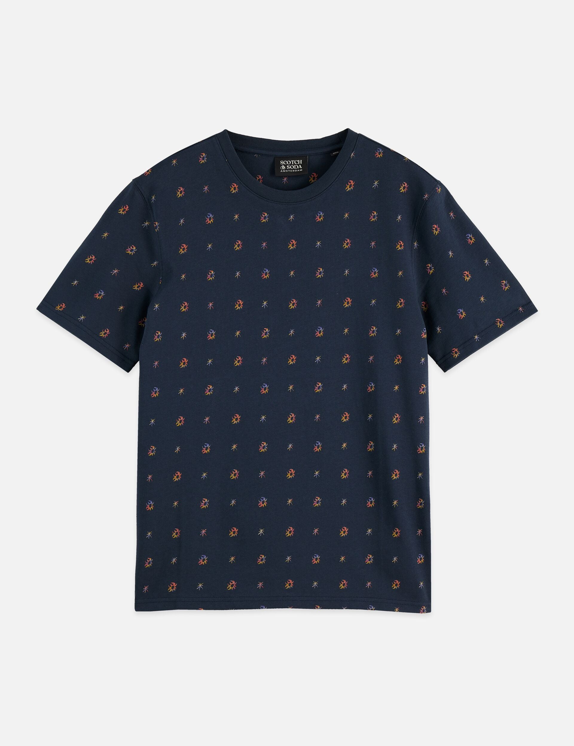 Dark Slate Gray טי שירט קצרה לגברים Classic Logo SCOTCH & SODA