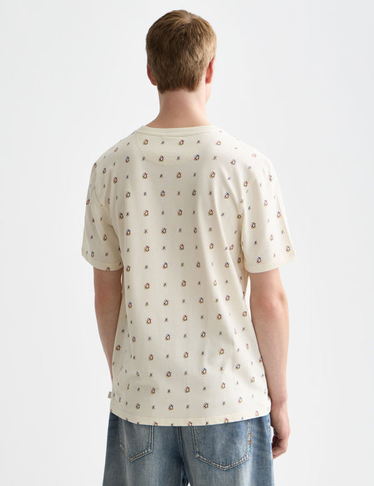 Lavender טי שירט קצרה לגברים Micro-Printed SCOTCH & SODA