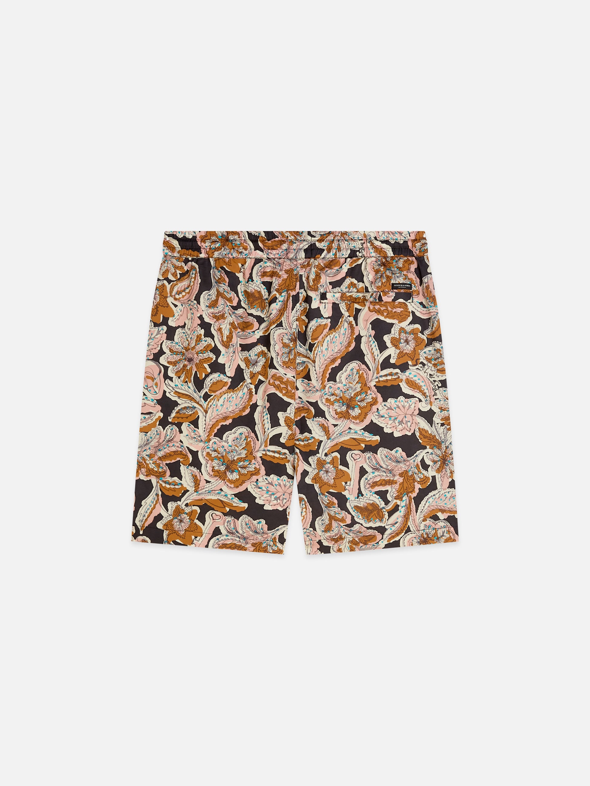 Dark Gray מכנסיים קצרים לגברים Fave Printed Tencel SCOTCH & SODA