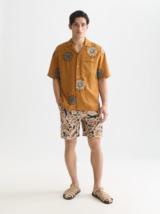 Misty Rose FAVE PRINTED TENCEL RELAXEDFIT BERMUDA SHORTS מכנסיים קצרים SCOTCH & SODA