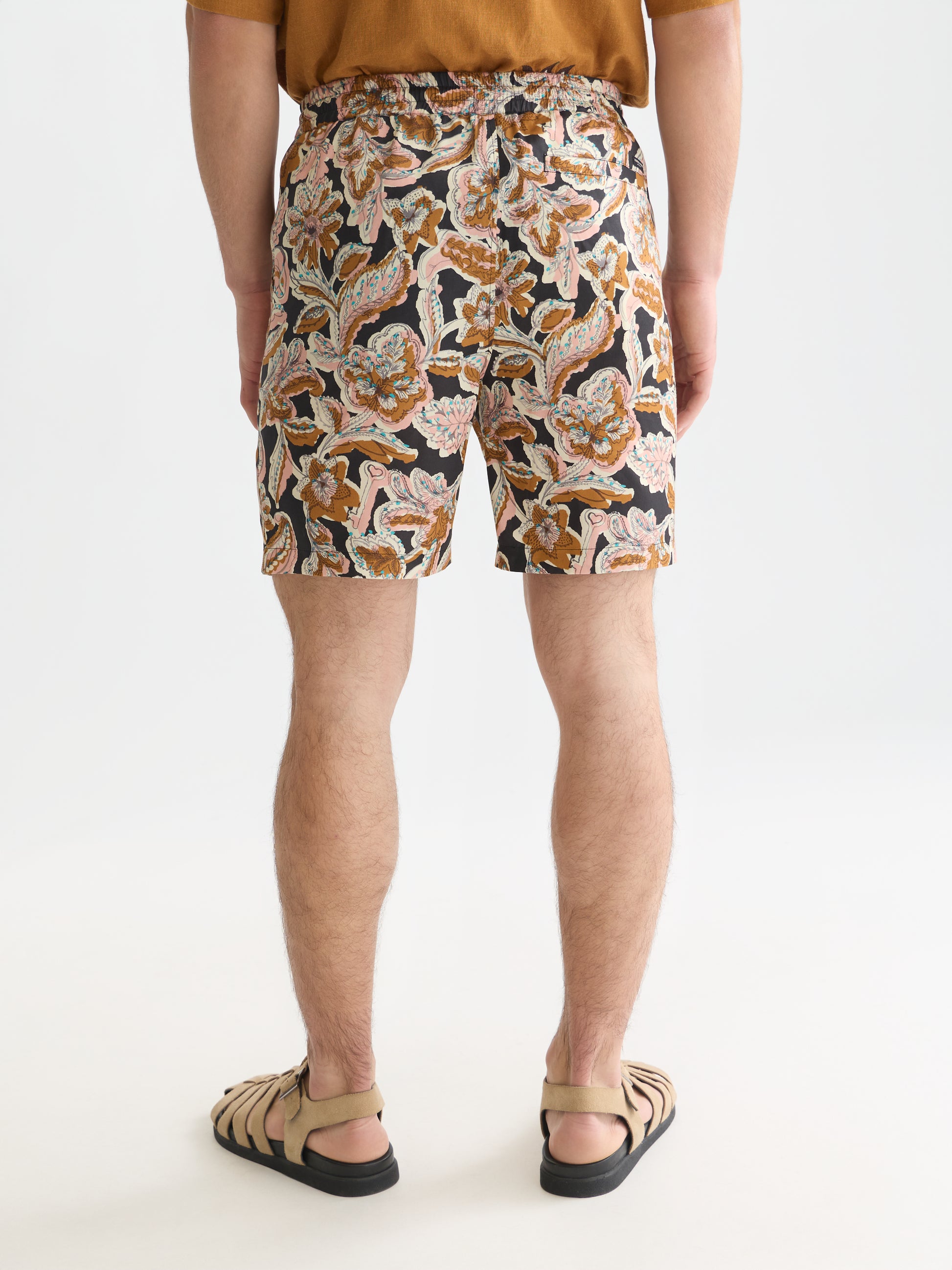 White Smoke מכנסיים קצרים לגברים Fave Printed Tencel SCOTCH & SODA