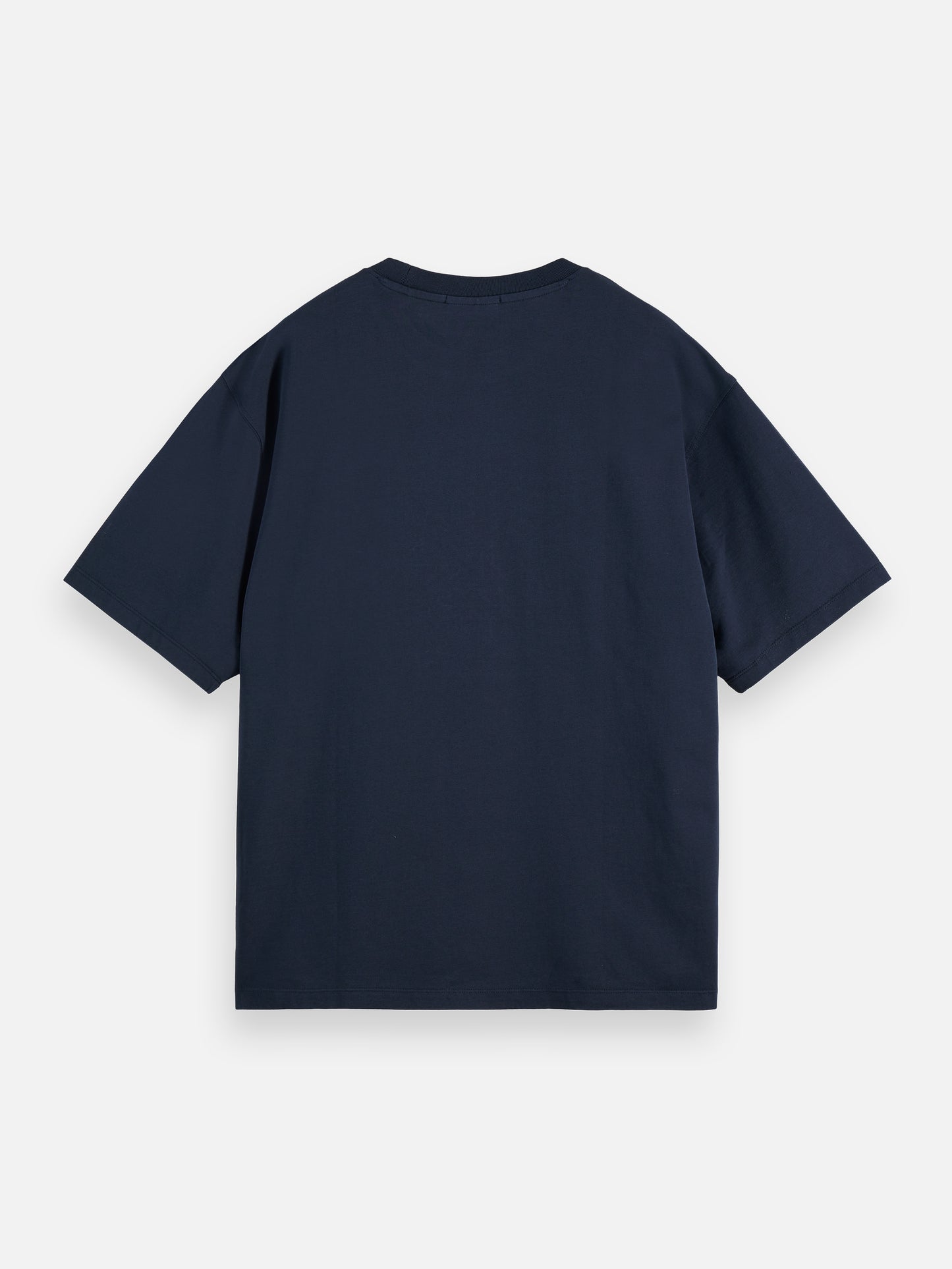 Dark Slate Gray CROSS-STITCHED FRONT ARTWORK LOOSE-FIT T-SHIRT טי שירט קצרה SCOTCH & SODA