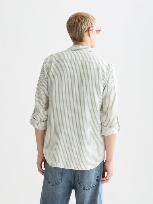 Lavender חולצה מכופתרת ארוכה לגברים Essential SCOTCH & SODA