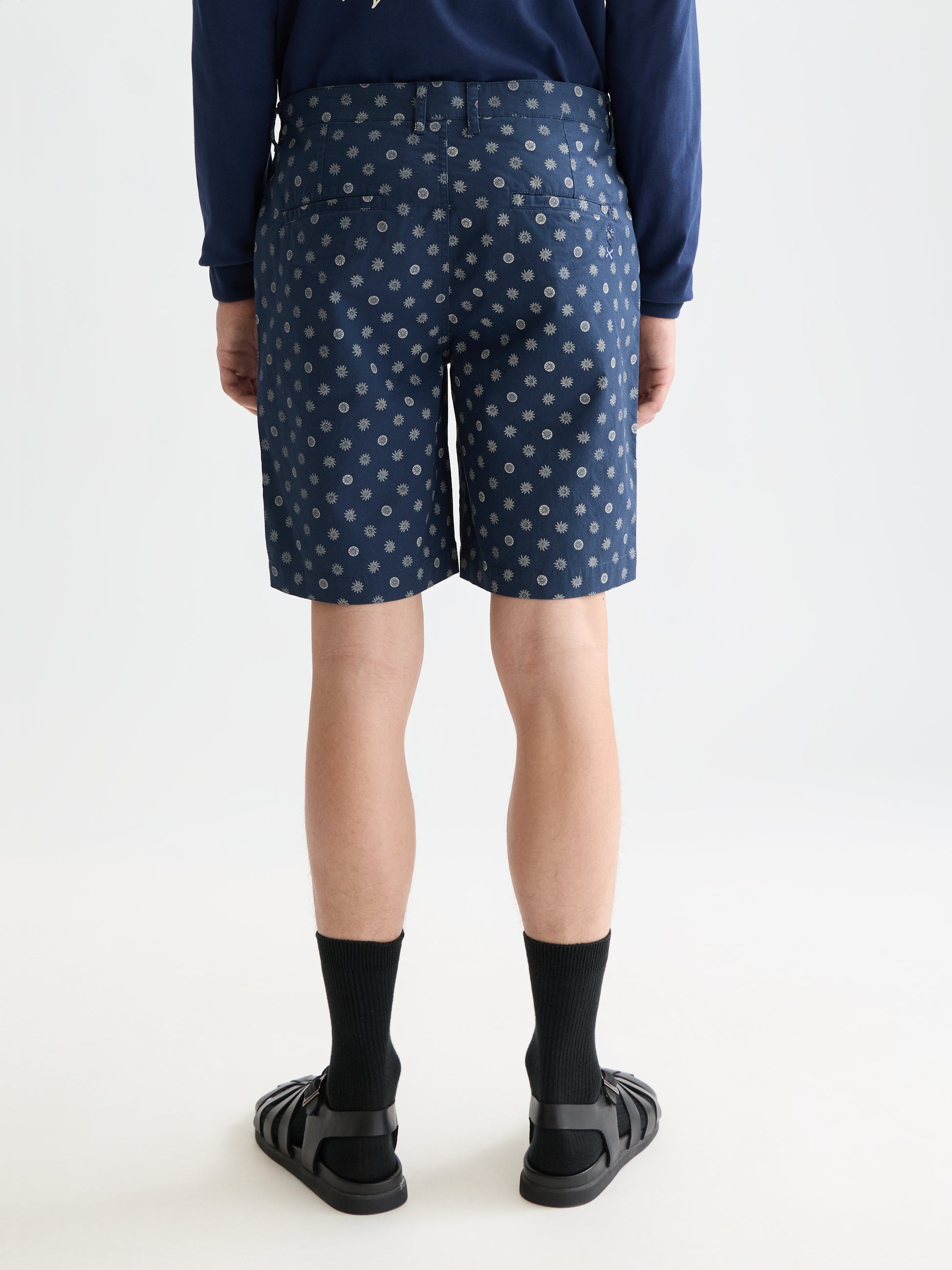 White Smoke מכנסיים קצרים לגברים Stuart Printed Stretch SCOTCH & SODA