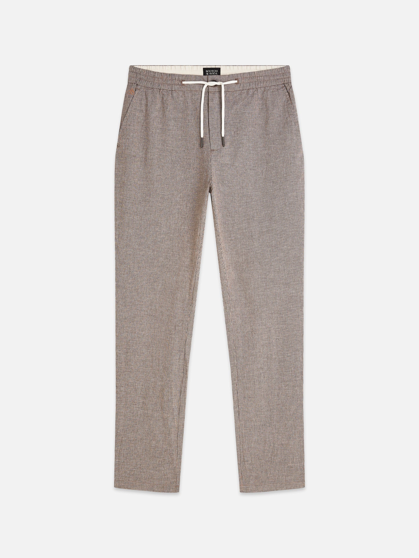 Light Slate Gray מכנסיים ארוכים לגברים Warren Yarn-Dyed SCOTCH & SODA