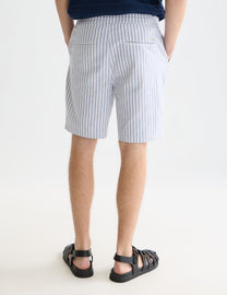 White Smoke מכנסיים קצרים לגברים Fave Cottonlinen SCOTCH & SODA