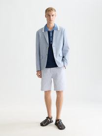White Smoke מכנסיים קצרים לגברים Fave Cottonlinen SCOTCH & SODA