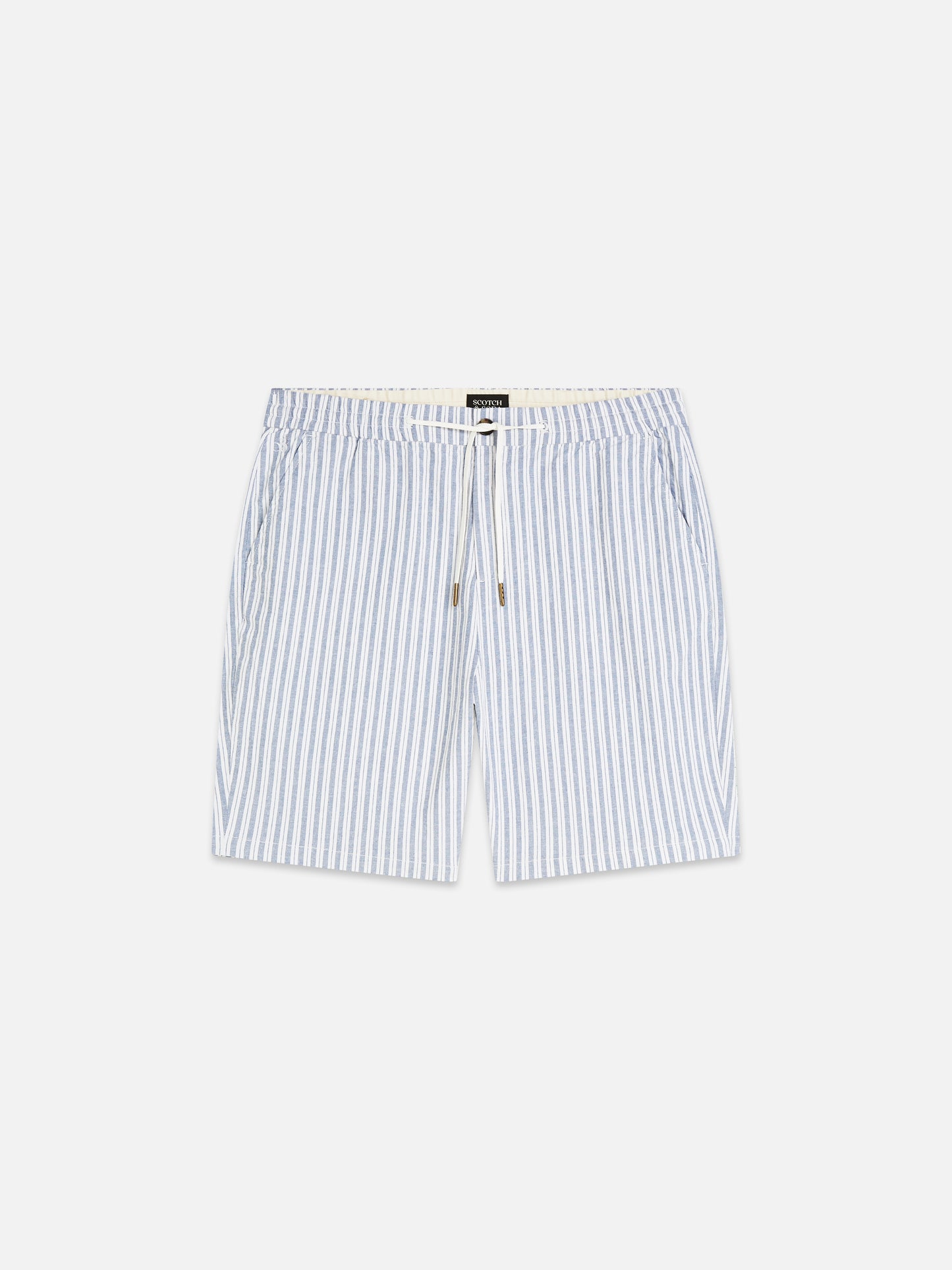 Light Gray מכנסיים קצרים לגברים Fave Cottonlinen SCOTCH & SODA