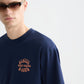 Lavender סווטשירט קצר לגברים Front And Back Artwork SCOTCH & SODA