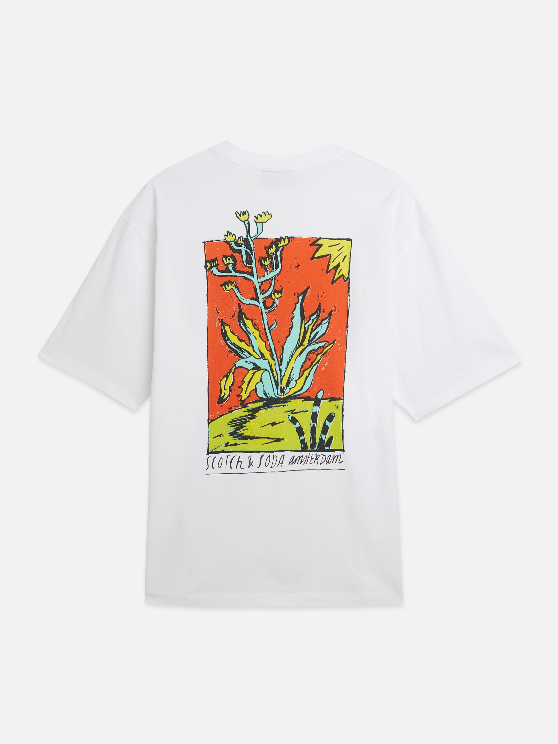 Lavender טי שירט קצרה לגברים Classic Logo SCOTCH & SODA
