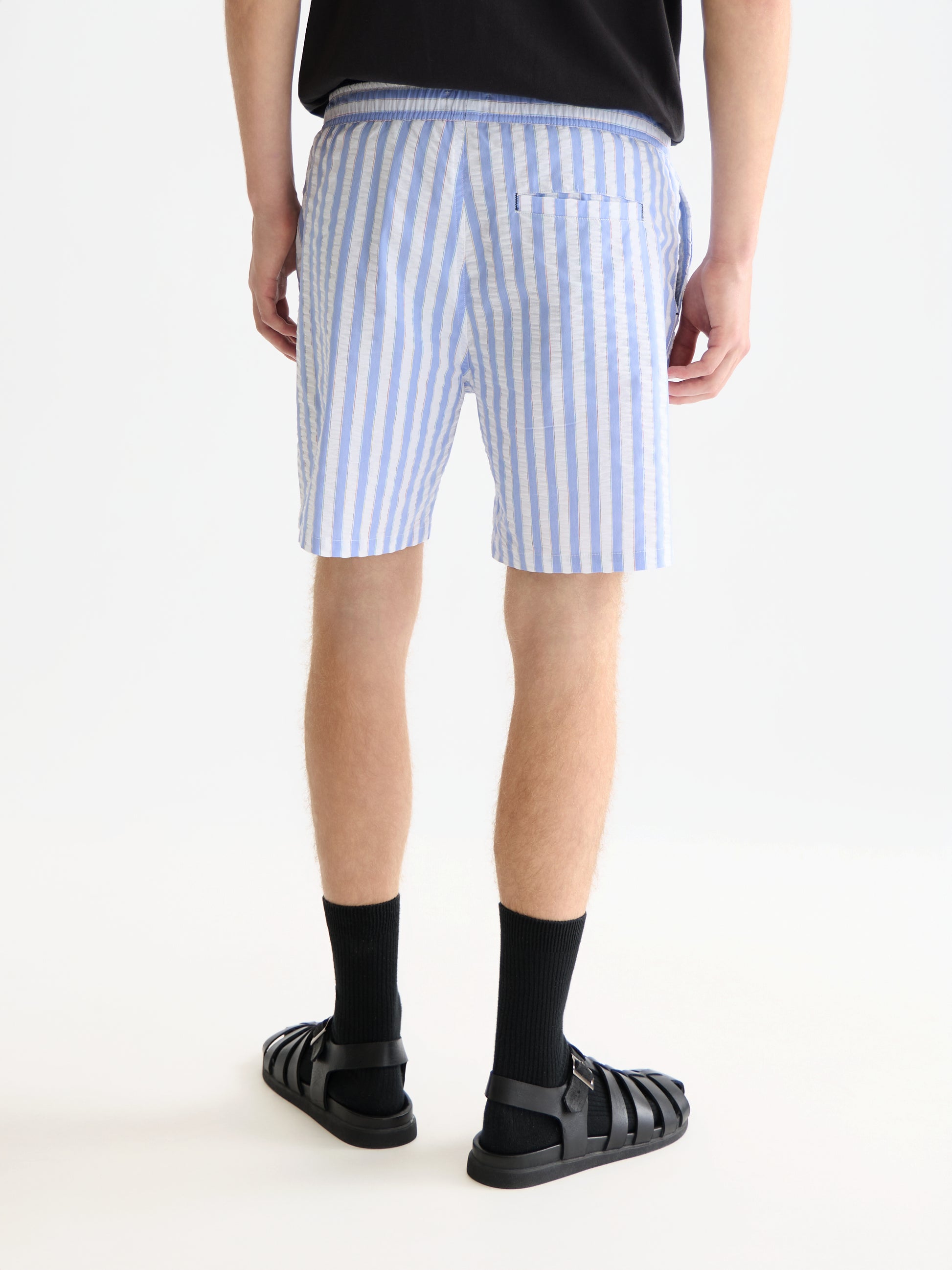 White Smoke מכנסי בגד ים מודפסים לגברים Printed Midlength Swim Shorts SCOTCH & SODA