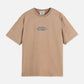 Tan טי שירט קצרה לגברים Artwork SCOTCH & SODA