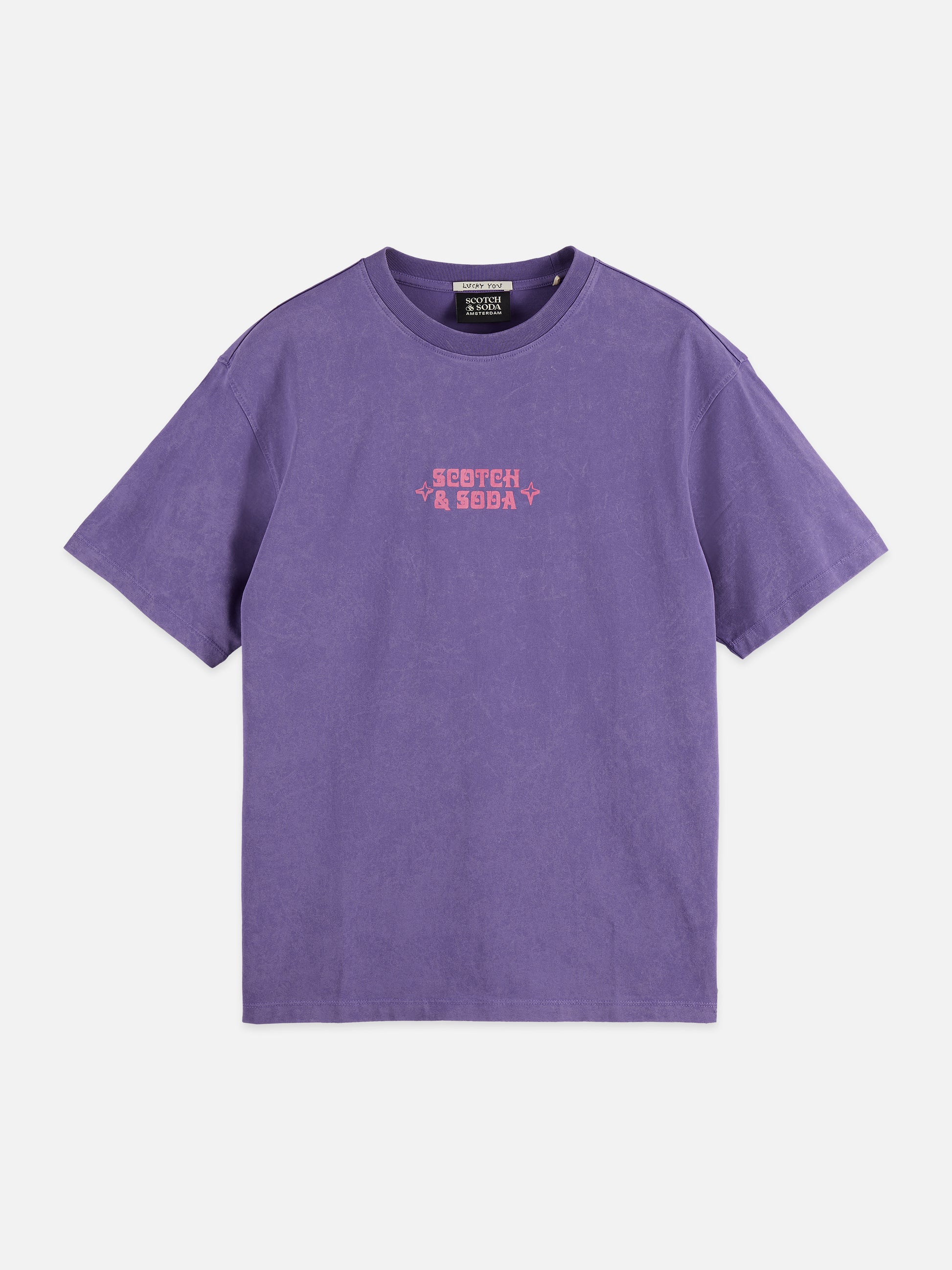 Slate Gray טי שירט קצרה לגברים Artwork SCOTCH & SODA